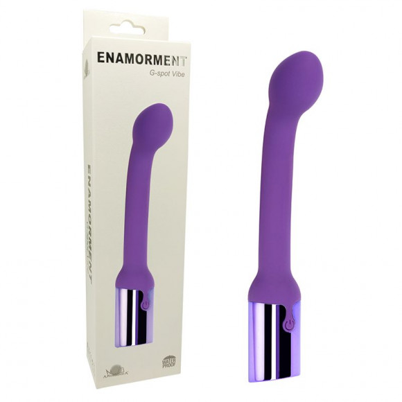 Фиолетовый вибростимулятор G-точки Enamorment G-spot Vibe - 22,5 см.