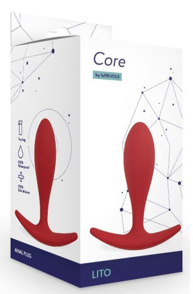 Бордовая анальная пробка Lito S - 7,3 см. Бордовая анальная пробка Lito S - 7,3 см.