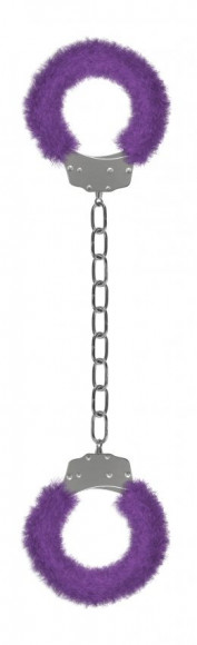 Кандалы с фиолетовым мехом Furry Ankle Cuffs