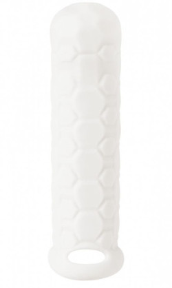 Белый фаллоудлинитель Homme Long - 15,5 см. Белый фаллоудлинитель Homme Long - 15,5 см.