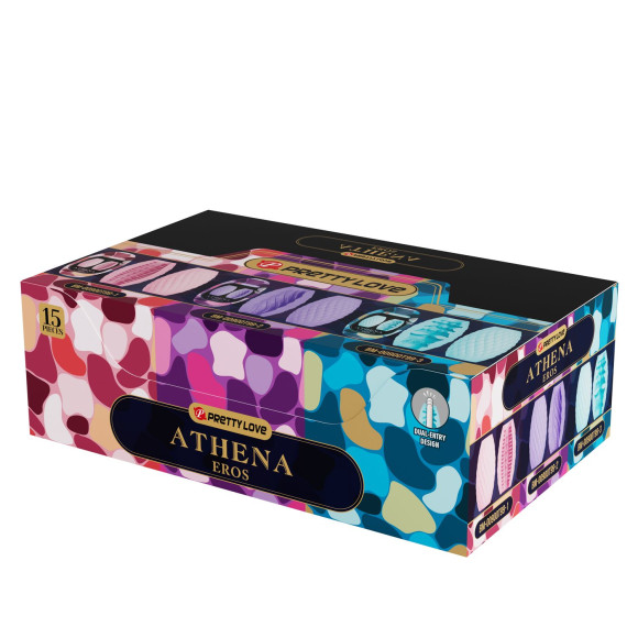 Набор из 15 мастурбаторов Athena Набор из 15 мастурбаторов Athena