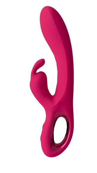 Малиновый вибратор-кролик Chill - 21 см. Малиновый вибратор-кролик Chill - 21 см.