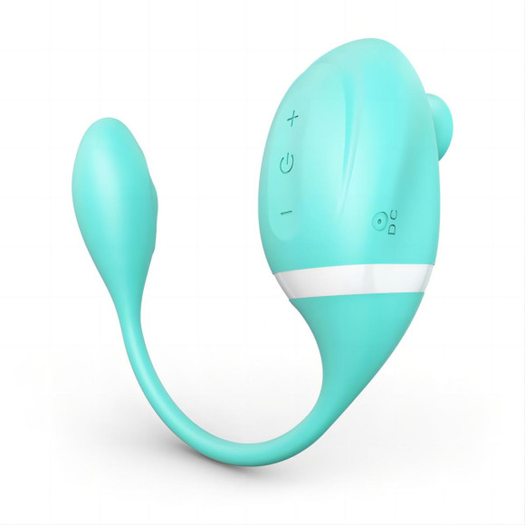 Мятный вакуумный вибростимулятор Tadpole Vibrating Dual Stimulation с виброхвостиком Мятный вакуумный вибростимулятор Tadpole Vibrating Dual Stimulation с виброхвостиком