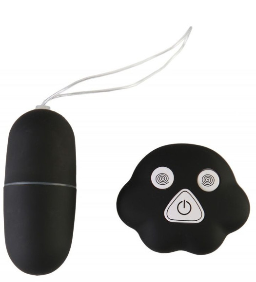 Черное виброяйцо с пультом управления Черное виброяйцо с пультом управления