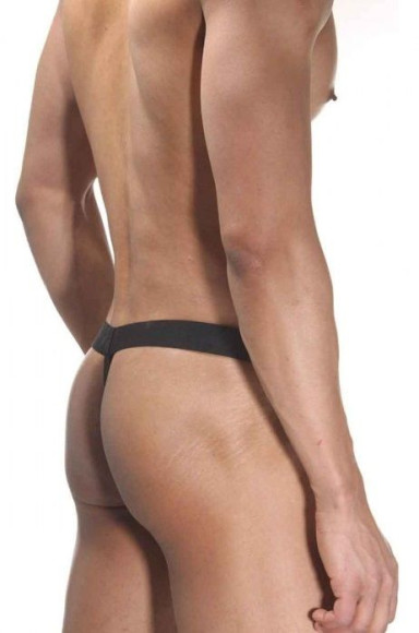 Мужские трусы-стринги с гульфиком в круглую сеточку Мужские трусы-стринги с гульфиком в круглую сеточку