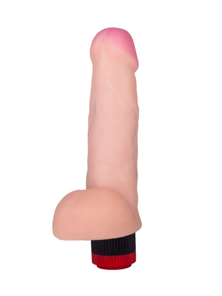 Реалистичный вибратор ART-Style №7 с мошонкой - 19,5 см. Реалистичный вибратор ART-Style №7 с мошонкой - 19,5 см.