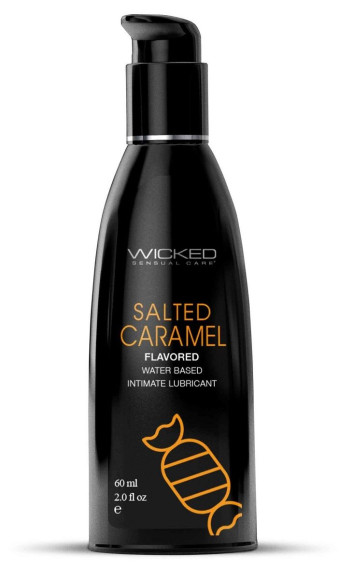 Лубрикант с ароматом соленой карамели Wicked Aqua Salted Caramel - 60 мл. Лубрикант с ароматом соленой карамели Wicked Aqua Salted Caramel - 60 мл.