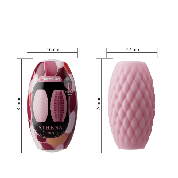 Розовый нереалистичный мастурбатор Athena Розовый нереалистичный мастурбатор Athena