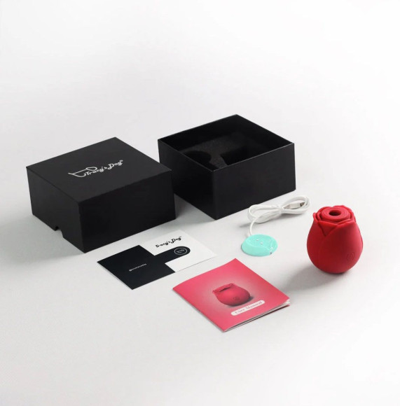 Красный вакуумный стимулятор Rose Красный вакуумный стимулятор Rose