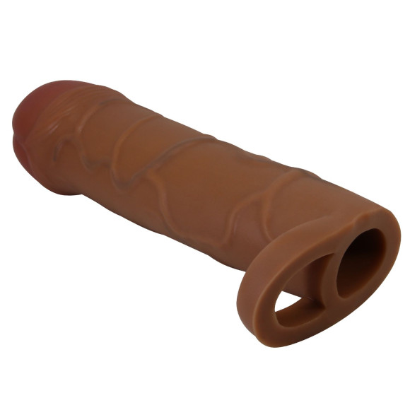 Коричневая насадка-удлинитель на пенис Bunion - 16,5 см. Коричневая насадка-удлинитель на пенис Bunion - 16,5 см.