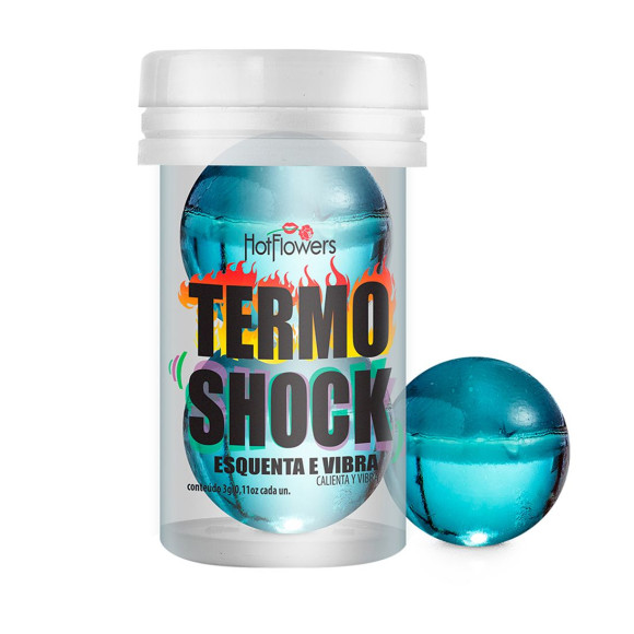 Интимный гель Termo Shock Hot Ball с разогревающе-покалывающим эффектом (2 шарика по 3 гр.) Интимный гель Termo Shock Hot Ball с разогревающе-покалывающим эффектом (2 шарика по 3 гр.)