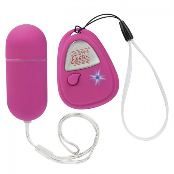 Розовый трехскоростной стимулятор Remote Egg