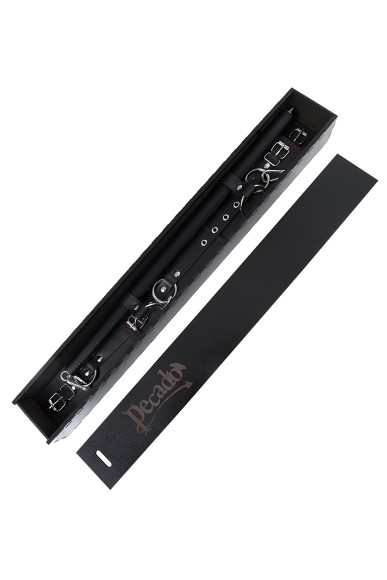 Черная распорка с 4 манжетами для рук и ног