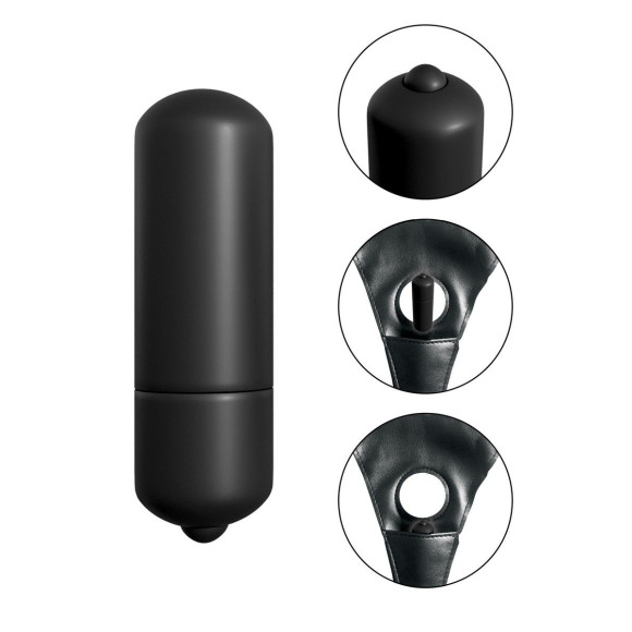 Анальный страпон с вибрацией - 12,7 см. Анальный страпон с вибрацией - 12,7 см.