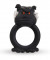 Чёрное виброкольцо на пенис Barbaric Bulldog