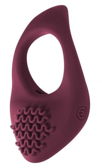 Бордовое эрекционное виброкольцо Pure Passion Moonshine Бордовое эрекционное виброкольцо Pure Passion Moonshine