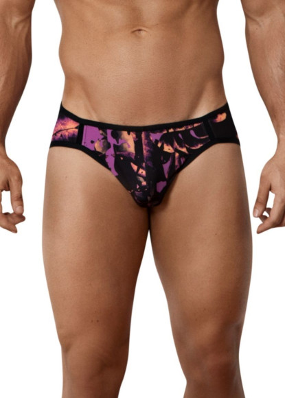 Черные принтованные трусы-джоки Natura Jockstrap Черные принтованные трусы-джоки Natura Jockstrap