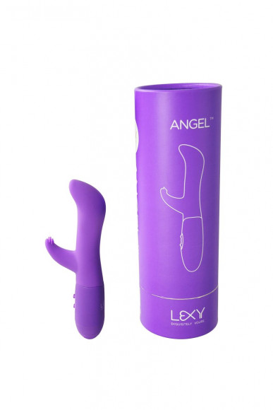 Фиолетовый вибратор Angel - 17,5 см.