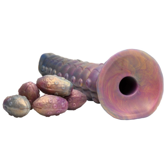 Фантазийный фаллоимитатор Deep Invader Tentacle Ovipositor Silicone Dildo with Eggs - 22,9 см. Фантазийный фаллоимитатор Deep Invader Tentacle Ovipositor Silicone Dildo with Eggs - 22,9 см.