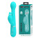 Мятный вибратор-кролик Dejon с ротацией бусин и возвратно-поступательными движениями - 22,6 см. Мятный вибратор-кролик Dejon с ротацией бусин и возвратно-поступательными движениями - 22,6 см.