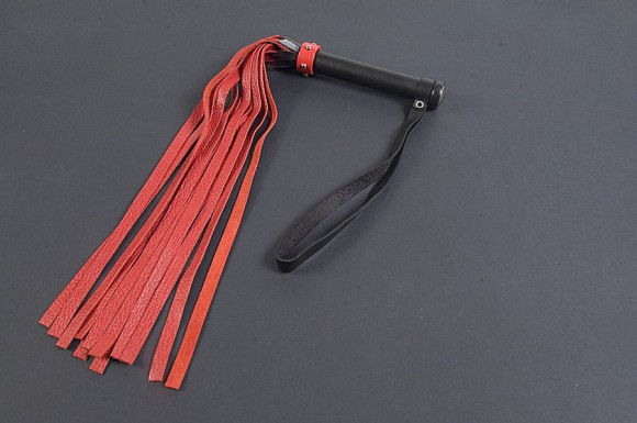 Чёрно-красная маленькая плеть - 45 см.
