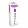 Фиолетовая анальная цепочка ANAL DILDO OVAL LUST - 27,5 см.