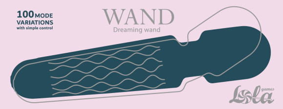Зеленый жезловый вибромассажер Dreaming Wand - 20 см. Зеленый жезловый вибромассажер Dreaming Wand - 20 см.