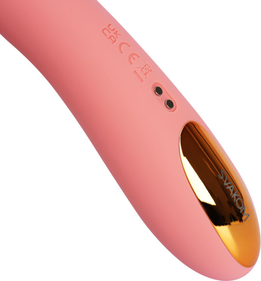 Персиковый изогнутый вибромассажер Ava Neo с функцией пенетрации - 19,6 см. Персиковый изогнутый вибромассажер Ava Neo с функцией пенетрации - 19,6 см.