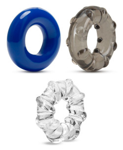 Набор из 3 эрекционных колец Triple Stretch 3 Pack Cock Rings Набор из 3 эрекционных колец Triple Stretch 3 Pack Cock Rings