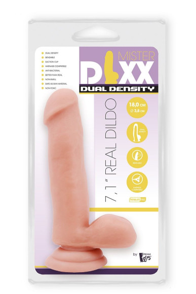 Телесный фаллоимитатор-реалистик Dual Density Dildo - 18 см. Телесный фаллоимитатор-реалистик Dual Density Dildo - 18 см.