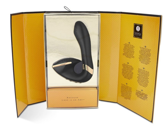 Черный вибростимулятор SOYO - 17 см. Черный вибростимулятор SOYO - 17 см.