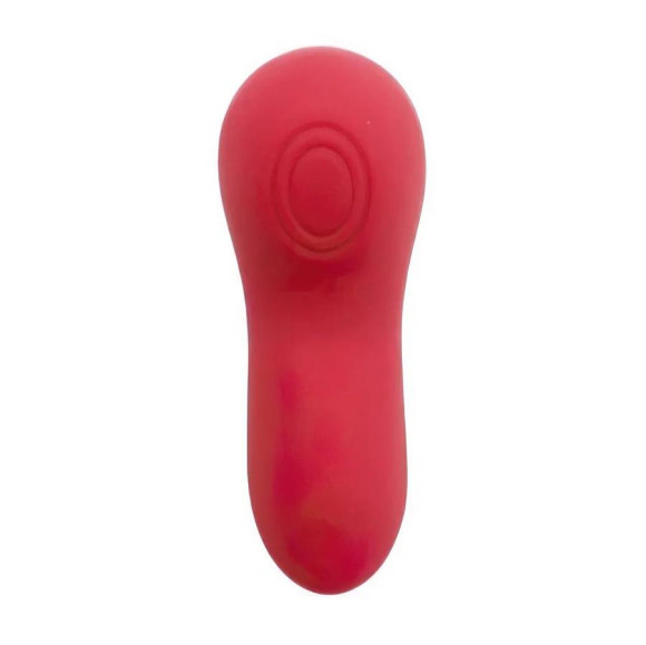 Красный вибратор в трусики Funtown Caleo с магнитным держателем-розой Красный вибратор в трусики Funtown Caleo с магнитным держателем-розой