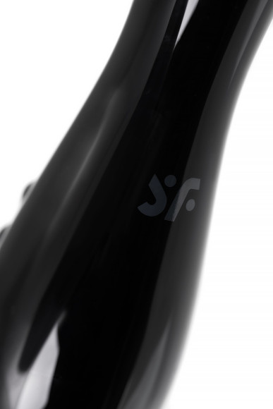 Черный двусторонний фаллоимитатор Dazzling Crystal 1 - 18,5 см. Черный двусторонний фаллоимитатор Dazzling Crystal 1 - 18,5 см.