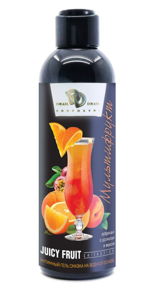 Интимный гель на водной основе JUICY FRUIT с ароматом фруктов - 200 мл. Интимный гель на водной основе JUICY FRUIT с ароматом фруктов - 200 мл.