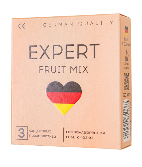 Ароматизированные презервативы EXPERT Fruit Mix - 3 шт. Ароматизированные презервативы EXPERT Fruit Mix - 3 шт.