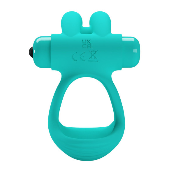 Бирюзовое эрекционное виброкольцо Passionate Dante Бирюзовое эрекционное виброкольцо Passionate Dante