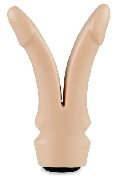 Телесная сплит-насадка харнесс - 16,5 см. Телесная сплит-насадка харнесс - 16,5 см.