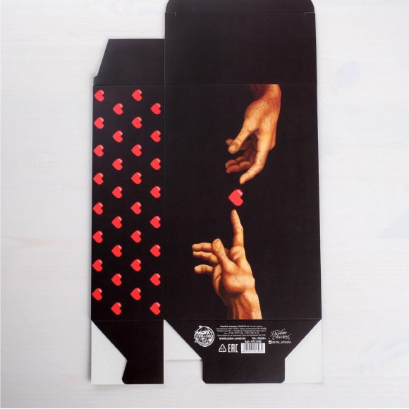 Складная коробка Love - 16 х 23 см. Складная коробка Love - 16 х 23 см.