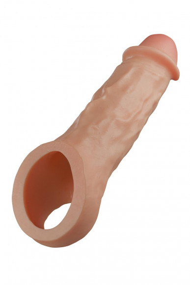 Телесная насадка-удлинитель Intrepid 9.25 Inch Realistic Penis Extender Sleeve - 23,5 см.
