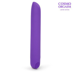 Фиолетовый мини-вибромассажёр со скошенным кончиком - 13 см. Фиолетовый мини-вибромассажёр со скошенным кончиком - 13 см.