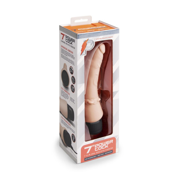 Телесный анальный вибратор 7 Slim Anal Realistic Vibrator - 20 см. Телесный анальный вибратор 7 Slim Anal Realistic Vibrator - 20 см.