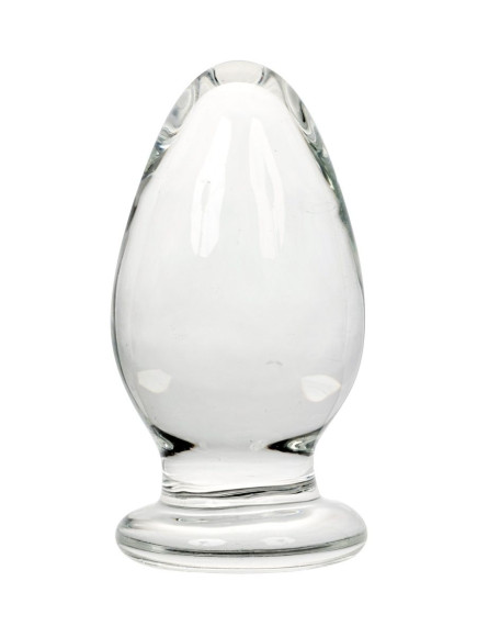 Прозрачный анальный плаг из стекла - 8 см. Прозрачный анальный плаг из стекла - 8 см.