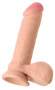 Телесный реалистичный фаллоимитатор Leo - 20 см. Телесный реалистичный фаллоимитатор Leo - 20 см.