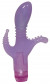 Фиолетовый вибратор для тройной стимуляции