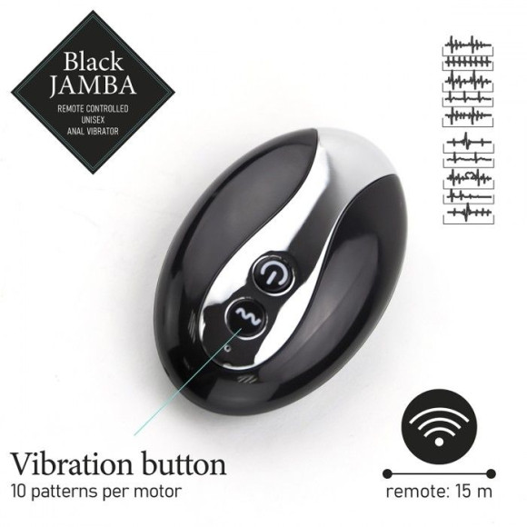 Универсальный анальный массажер Black Jamba Anal Vibrator - 12 см. Универсальный анальный массажер Black Jamba Anal Vibrator - 12 см.