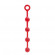 Красная силиконовая анальная цепочка MENZSTUFF BUTT BEADS - 33 см.