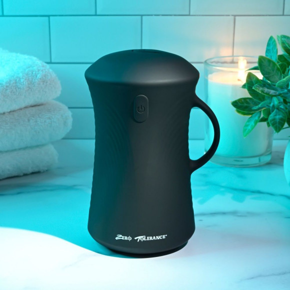 Черный вибромастурбатор с гироскопом Gyro Stroke Черный вибромастурбатор с гироскопом Gyro Stroke