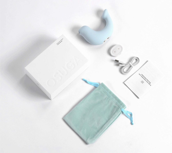 Голубой вибростимулятор G-spa для G-точки и клитора Голубой вибростимулятор G-spa для G-точки и клитора