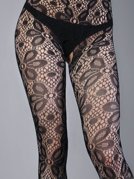 Ажурный комбинезон с крупным цветочным рисунком Ажурный комбинезон с крупным цветочным рисунком