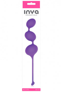Фиолетовые анальные шарики INYA Orgasmic Balls
